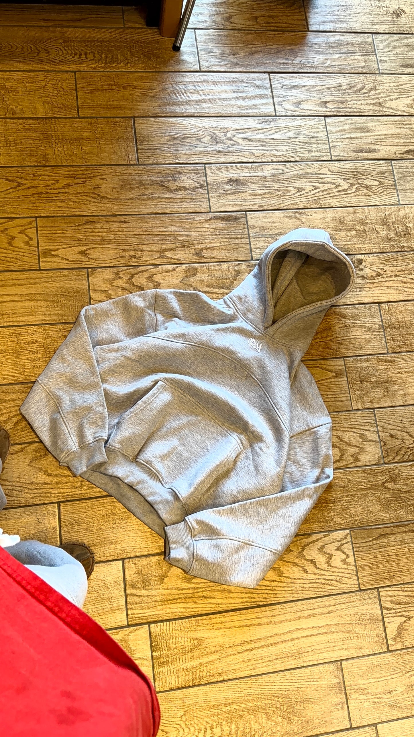 Cozy grey hoodie